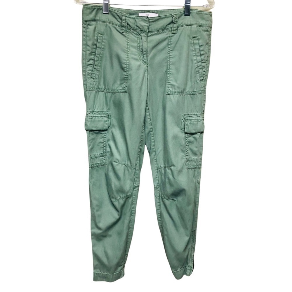Loft Soft Green Cargo / Jogger Style Pants Size: 0